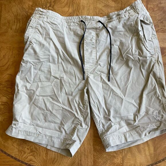 AMERICAN EAGLE Khaki Tie Waist Short! - Picture 1 of 6